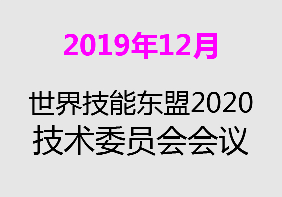 【2019年12月】世界技(jì )能(néng)東盟2020-技(jì )術委員會會議